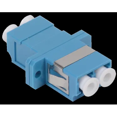 Адаптер проходной LC-LC для одномодового и многомодового кабеля (SM/MM) с полировкой UPC двойного исполнения (Duplex)