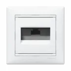 Розетка компьютерная RJ45 категория 6 UTP - Legrand Valena - с захватами - белый