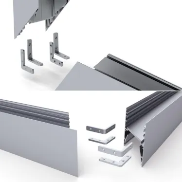 Соединитель ALU-90VER угловой вертикальный (ARL, Металл)
