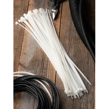 Хомут P6.6 стандартный белый 4.8x300 (100шт) FlexLock PROxima