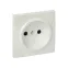 Валенсия лицевая панель розетки 1-местной б/з 10 А жемчуг с защ. штор.