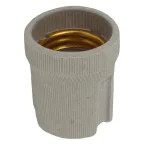 Патрон Е27 подвесной, керамика, белый (x50) (50/400/5600)