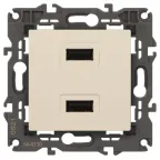 Устройство зарядное USB, 5В-2100мА, Эра Elegance, сл.кость, 14-4110-02