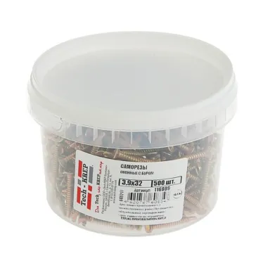 Саморез оконный 3,9х32 потайная головка, сверлоконечный (500шт) - коробка