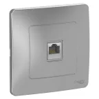 BLANCA скрытой установки розетка компьютерная RJ45, алюминий