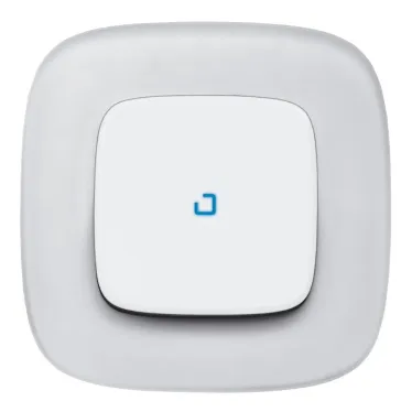 Valena ALLURE Рамка 1 пост Белое стекло универсальная