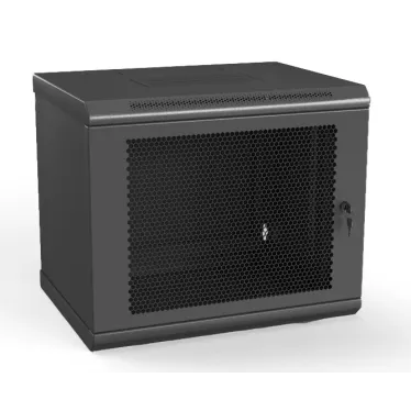 Шкаф настенный 19-дюймовый15U775x600х600ммперфорированная стальнаядверь