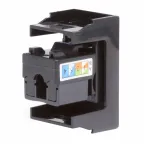 Розетка RJ-45 кат.6 Viva 1 модуль черный