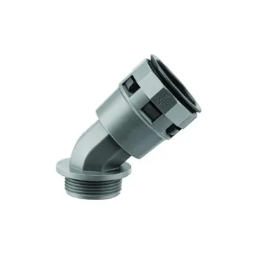 Муфта 45 градусов 23м труба-коробка DN М25х1.5 полиамид черная