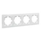 Валенсия рамка 4-местная белая