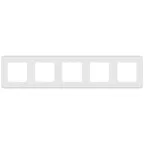 Рамка 5 постов INSPIRIA белая