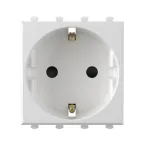 Avanti Розетка ''Белое облако'', 2P+E, с защитными шторками, 2 модульная