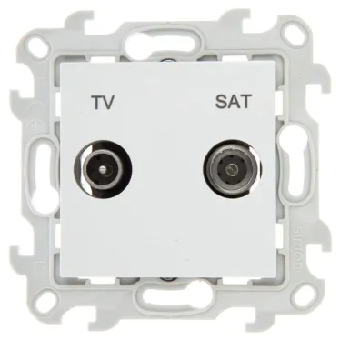 Розетка TV-SAT оконечная, белый