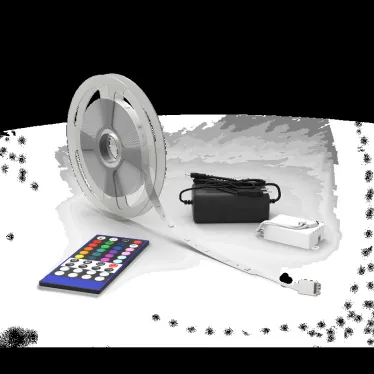 Лента светодиодная LED 5050/30RGB+30W-SMD 6 Вт/м 390 лм/м RGBW DC 12В IP20 10мм комплект лента и драйвер (блистер 5м) Basic Gauss