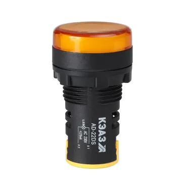 Лампа AD22DS(LED) матрица D22мм желтый 24В AC/DC-