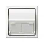 Адаптер на 2 RJ45(12) 75528-, 75540-, 75541-, 75544-39, 75542-30, наклон., S73L, белый