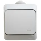 ЭТЮД Выключатель одноклавишный наружный IP44 серый