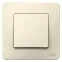 BLANCA скрытой установки одноклавишный выключатель (cх.1), 10A, 250B, молочный