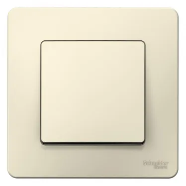BLANCA скрытой установки одноклавишный выключатель (cх.1), 10A, 250B, молочный