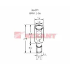 Разъем штекерный полностью изолир штекер 4 мм 1.5-2.5 кв мм (РШПи-п 2.5-4 РшИпп 2-5-4) синий, REXANT