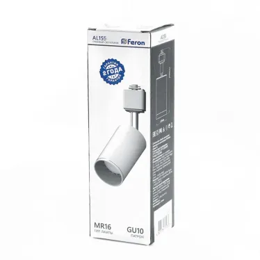 Светильник трековый на шинопровод ДПО GU10 без лампы IP40 белый