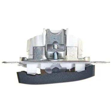 GLOSSA Выключатель трехклавишный сх.3 антрацит в рамку