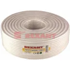 Кабель коаксиальный RG-6U+Cu, 75 Ом, Cu/Al/Cu, 75%, бухта 100 м, белый, REXANT