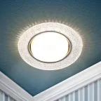 Светильник встраиваемый со светодиодной подсветкой DK LD53 WH GX53 белый