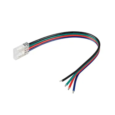 Коннектор COB-RGB-10мм-4pin-STW-L150 (Лента-Провод)