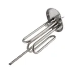 ТЭН элемент нагревательный для бойлера 2500 Вт (1000+1500) овальный фланец 80/110 с клеммами под разъем длина 265 мм