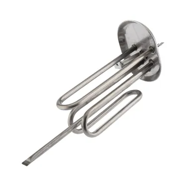 ТЭН элемент нагревательный для бойлера 2500 Вт (1000+1500) овальный фланец 80/110 с клеммами под разъем длина 265 мм