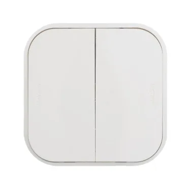 Переключатель 2 направления 2 клавиши белый