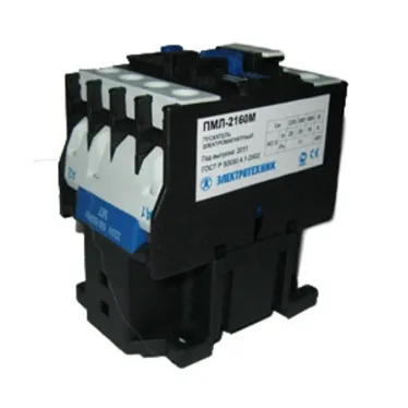 Пускатель электромагнитный ПМЛ-2160М УХЛ4 Б, 220В/50Гц, 1з, 25А, нереверсивный, без реле, IP20