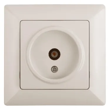 Розетка TV одиночная, СУ, Solo, сл.кость, 4-301-02