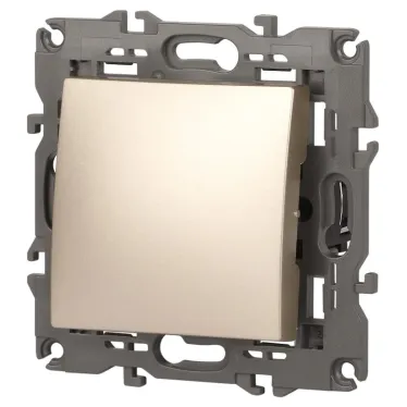 Переключатель, 10АХ-250В, Эра Elegance, шампань,14-1103-04