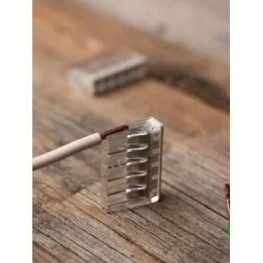 Строительно-монтажная клемма СМК 2273-245 (с пастой) 5 отверстий 0,5-2.5 мм2 блистер (5шт.) PROxima