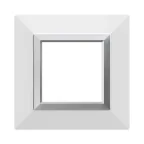 Рамка из металла, ''Avanti'', белая, 2 модуля