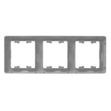 GLOSSA Рамка 3 поста вертикальная перламутр