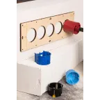 Шаблон для подрозетников c 5 отв. диам. 68 мм Expert