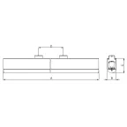 Светильник LNK LED MINI 2x50 /main line harness/ 4000K