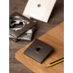 Валенсия лицевая панель розетки TV 1-местная 75Ом 5-862МГц графит