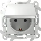 Розетка 2К+З IP44 Push@Go, белый