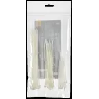 Набор хомутов 2,5х100, 2,5х150, 2,5х200 бел. (75шт/упак)