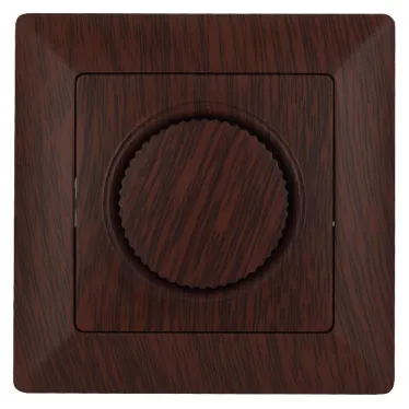 Светорегулятор поворотный, 600Вт 230В, СУ, Solo, венге,4-401-10