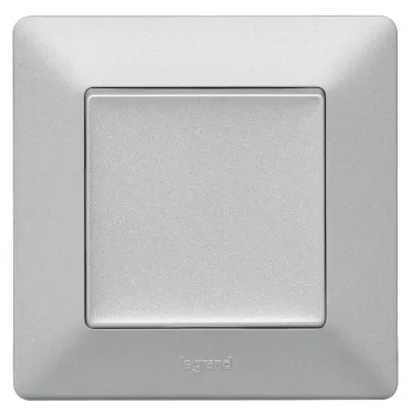 Valena LIFE Лицевая панель для выключателей одноклавишных Алюминий