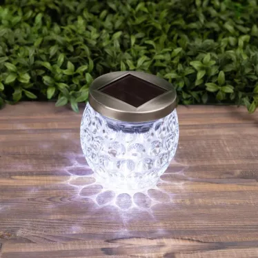 Светильник уличный ERASF22-31 Хрустальный шар на солнечных батареях садовый 10 см