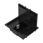 Лючок напольный 12 модулей черный RAL 9005