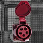 Розетка кабельная 16А 3Р+N+Е IP44 на поверхность 380В