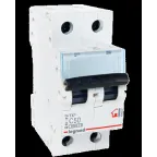 Автоматический выключатель TX? 6000 - 6 кА - тип характеристики C - 2П - 230/400 В~ - 50 А - 2 модуля