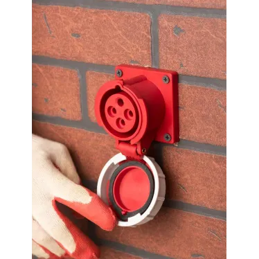 Розетка стационарная внутренняя 3142 3Р+РЕ 16А 380В IP67 PROxima